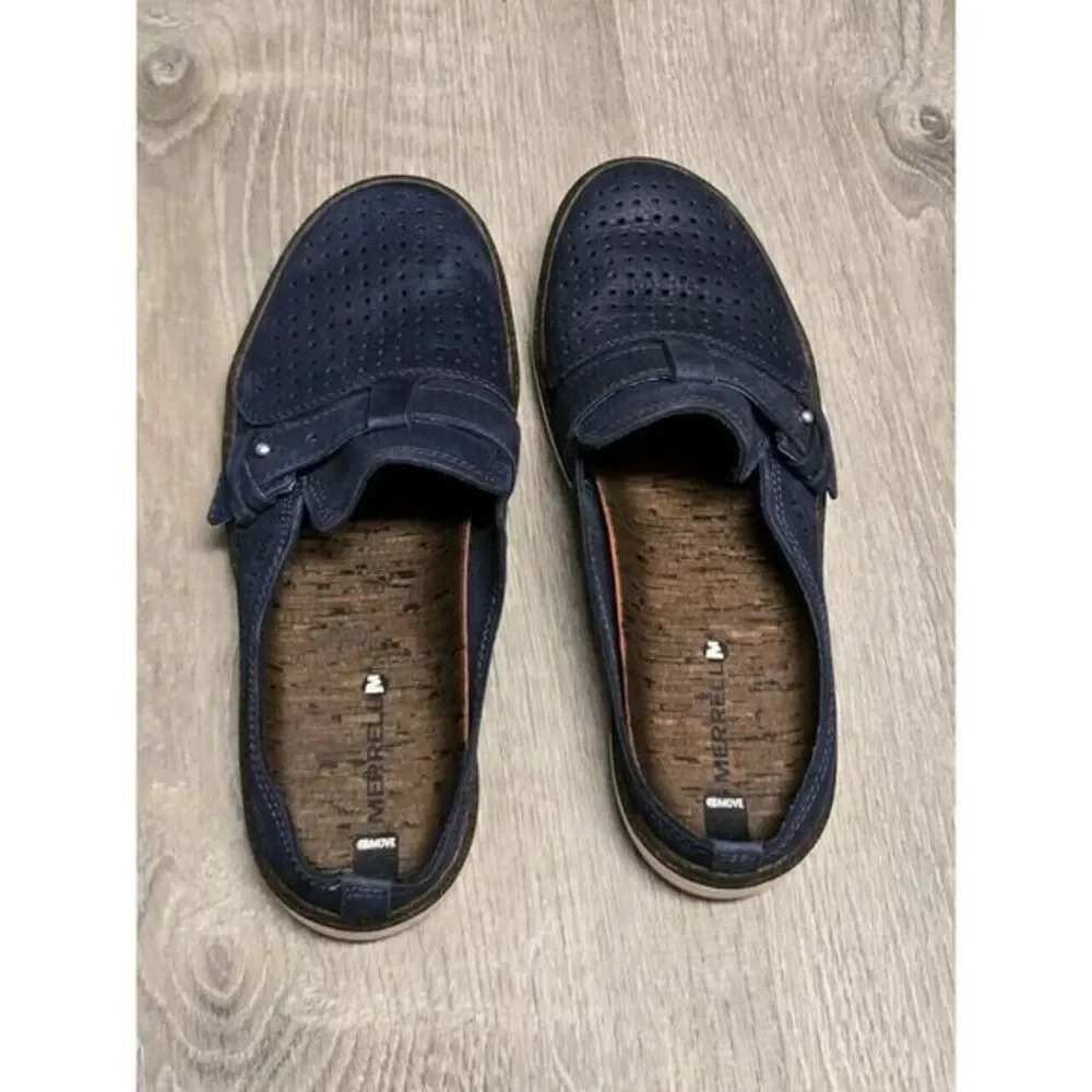 Men's Merrell‎ Select Move Navy Blue Slip-On Shoes Size 6.5